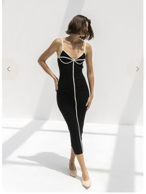 Marah Hoffman Black Knit Maxi Dress